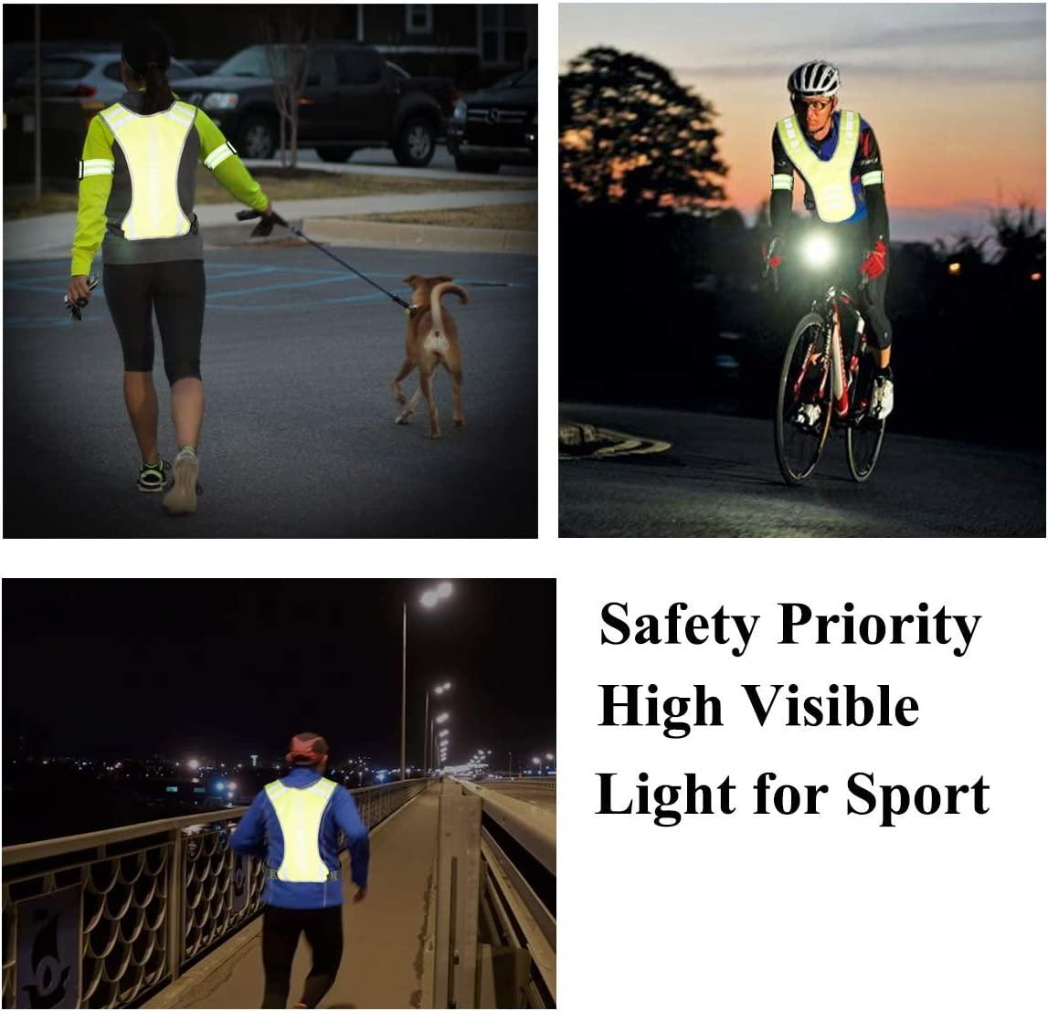  Reflective Running Vest Gear for Women Men Kids, Safety  Reflective Vest for Night Cycling Walking Bicycle (Green) : Sports &  Outdoors