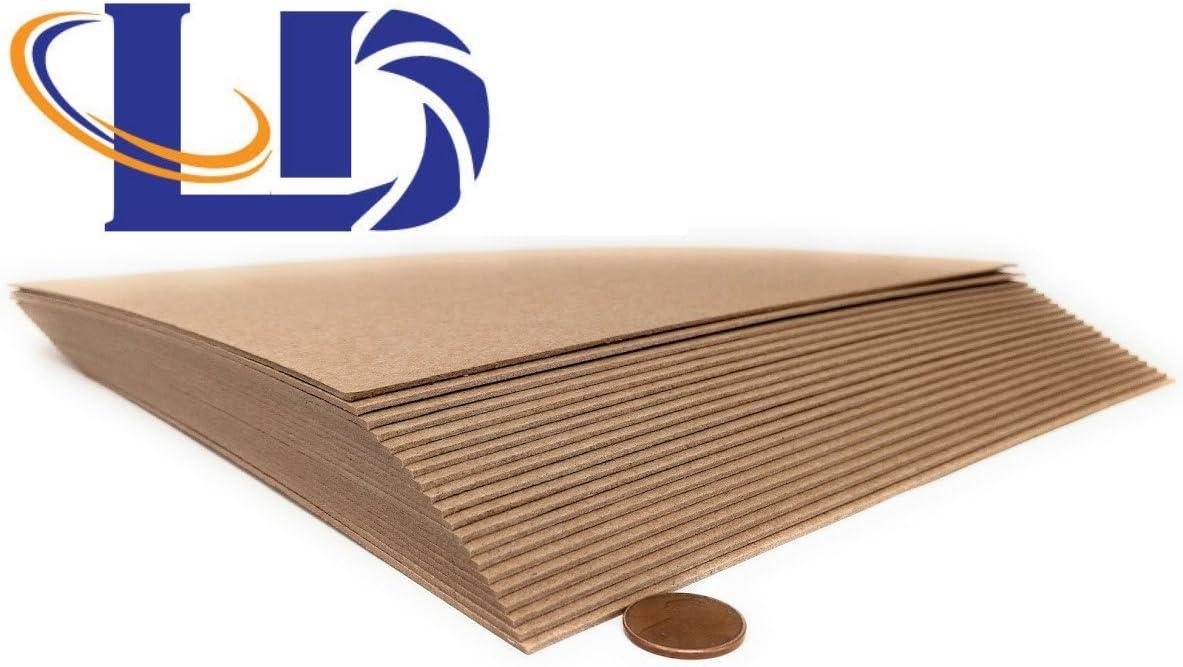 8.5 x 11 Cardboard Sheets 8 1/2 x 11 Corrugated Pads - 100 pack
