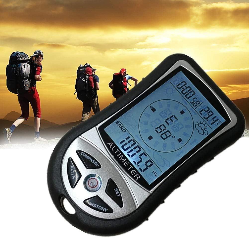 SUNDERPOWER 8 in 1 Digital Multifunction LCD Compass Altimeter Barometer  Thermometer