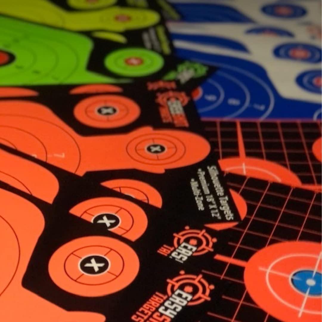 Easyshot Targets Shooting Targets 18 X 12inch Targets Highly Visible Neon Silhouette Paper 4858