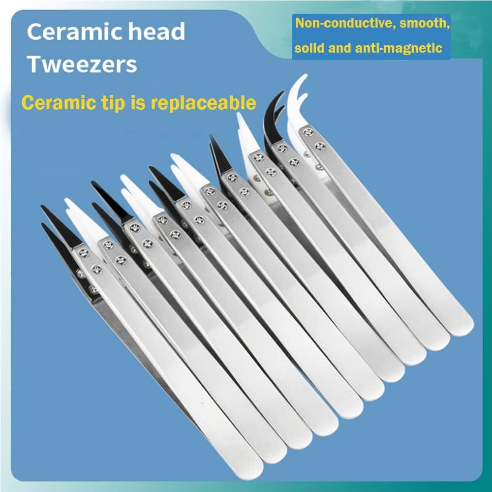 Ceramic Tweezers - Heat Resistant - Pointed Tip