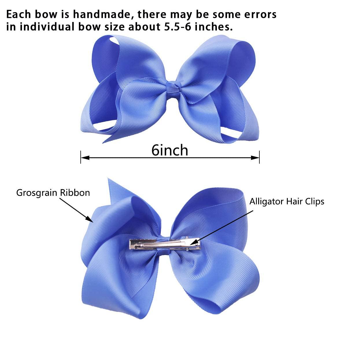 Blue Satin Bow with Tails in Teddy Bear Accessories