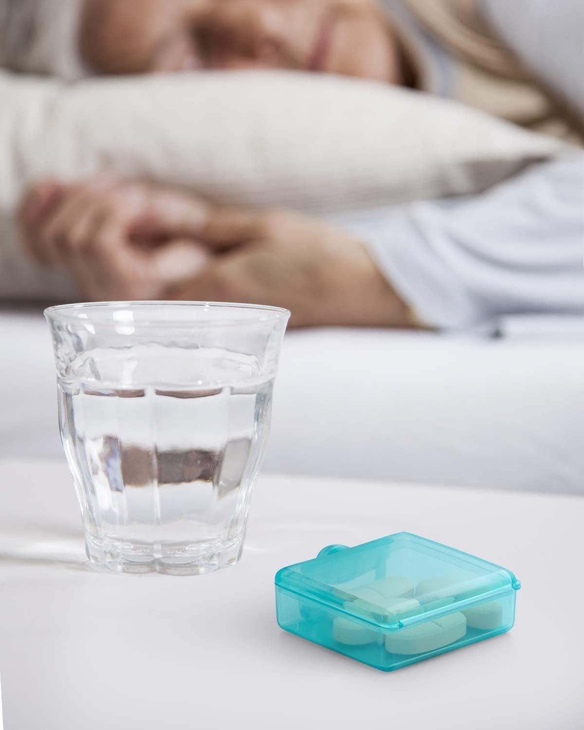 Pill Box,3 Compartment Small Pill Case For Pocket & Purse, Cute Travel –  vacpi