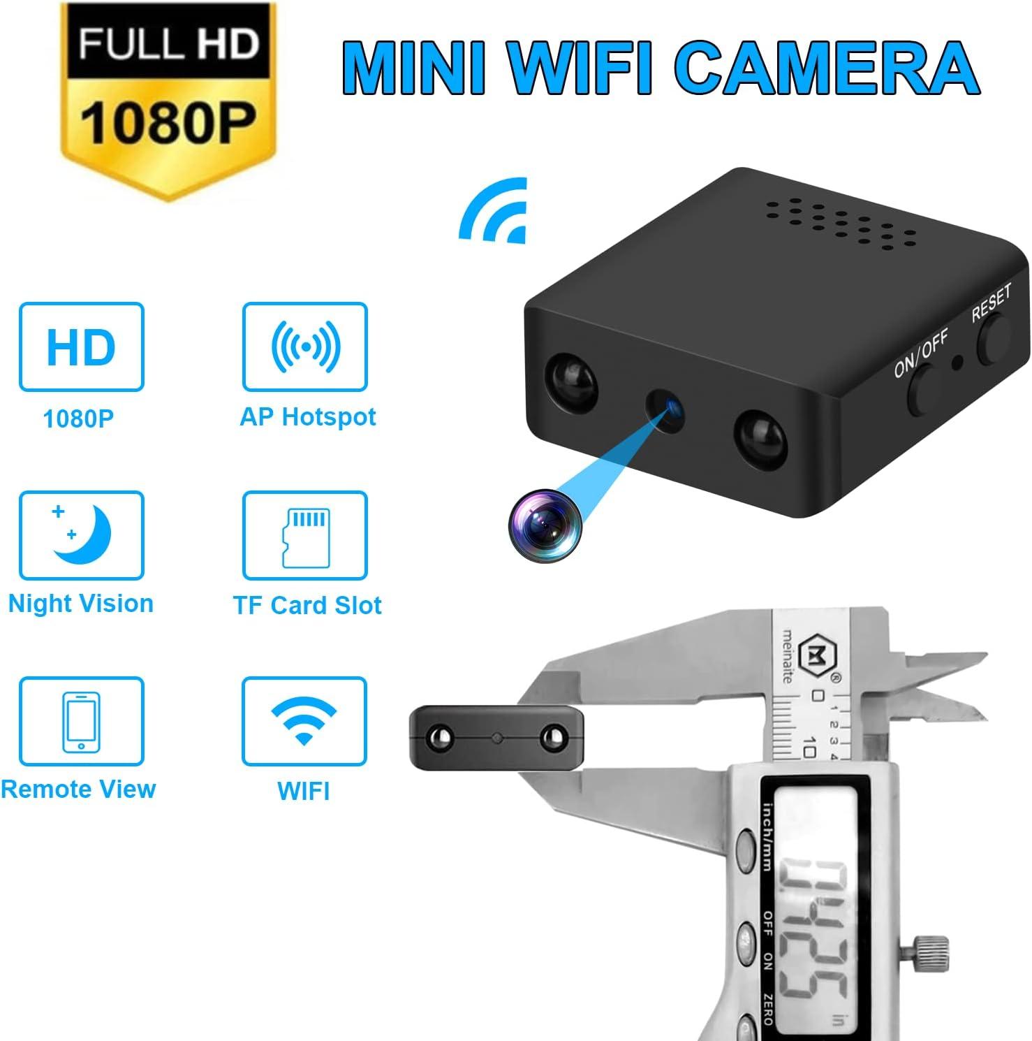  Mini Spy Camera, 1080P HD Mini Spy Camera with Audio and Video  Recording, Night Vision, Motion Detective - No Wi-Fi Need : Electronics