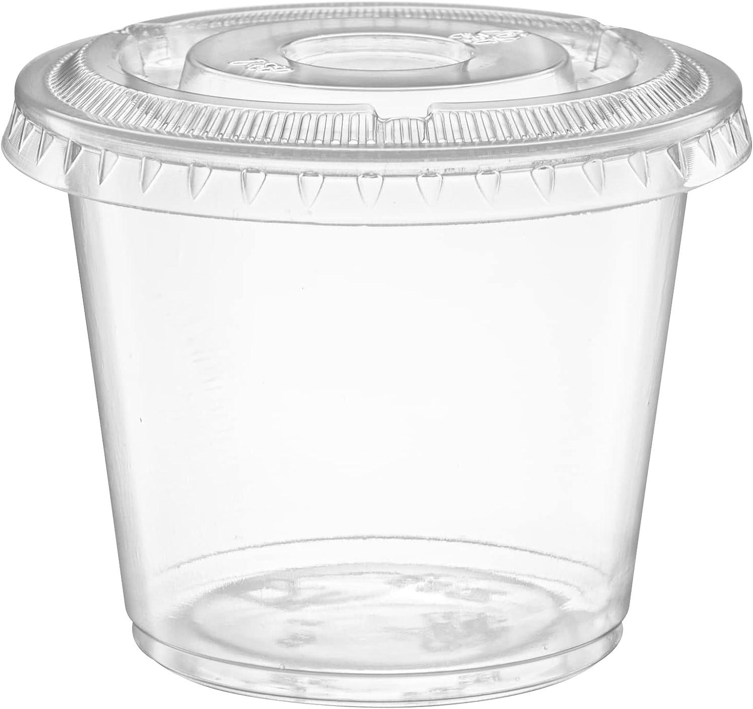 Leakproof, BPA Free 5.5 oz Souffle Cups and Lids 200 PK. Stackable Portion  Containers for Sampling, Salad Dressing, Sauces, Jello Shots. Plastic Food  Prep Supplies for Restaurant, Cafe, Catering, Deli 200 Cup