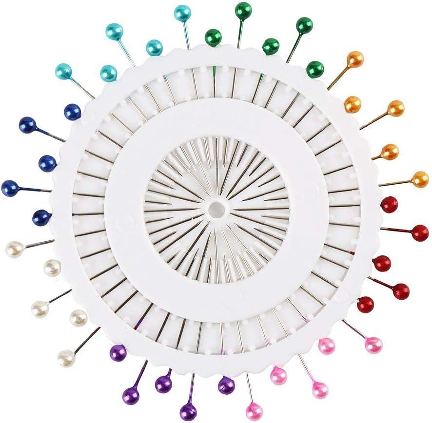 FINGOOO 480PCS Sewing Pins for Fabric 1.5inch Straight Pins with Colored  Heads for Crafts and Jewelry Making
