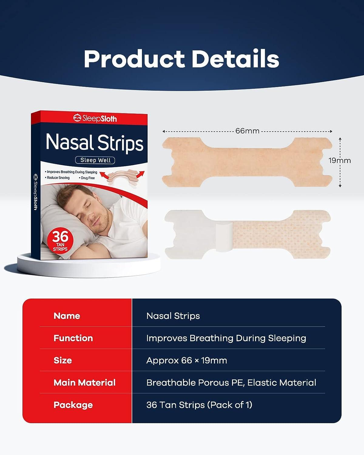 Breathe Right Nasal Strips Extra Strength Tan Nasal Strips Help Stop  Snoring Drug-Free Snoring Solution & Instant Nasal Congestion Relief Caused  by