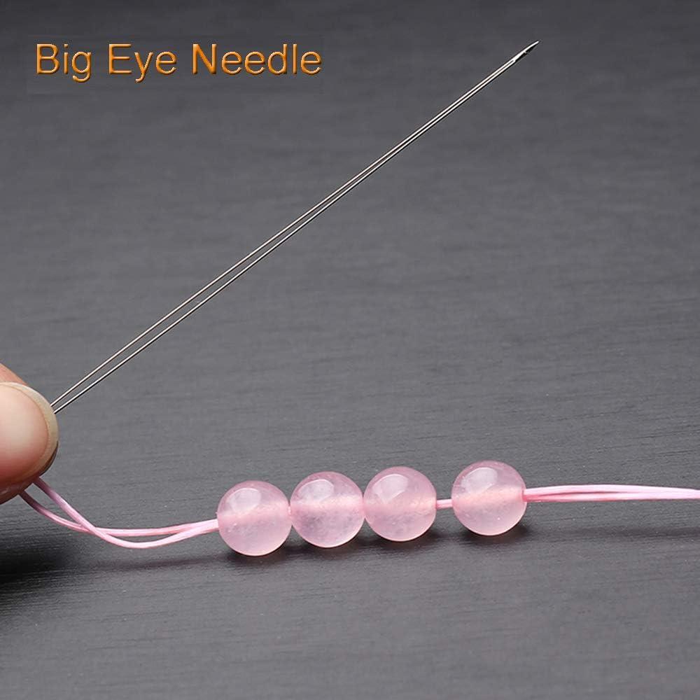 Chuangdi Beading Needles 6 Pieces Stainless Steel Needle Large Big Eye  Collapsible Embroidery Beading Needle Thread Sewing Needles Needle Bottle,  Assorted Size - Yahoo Shopping