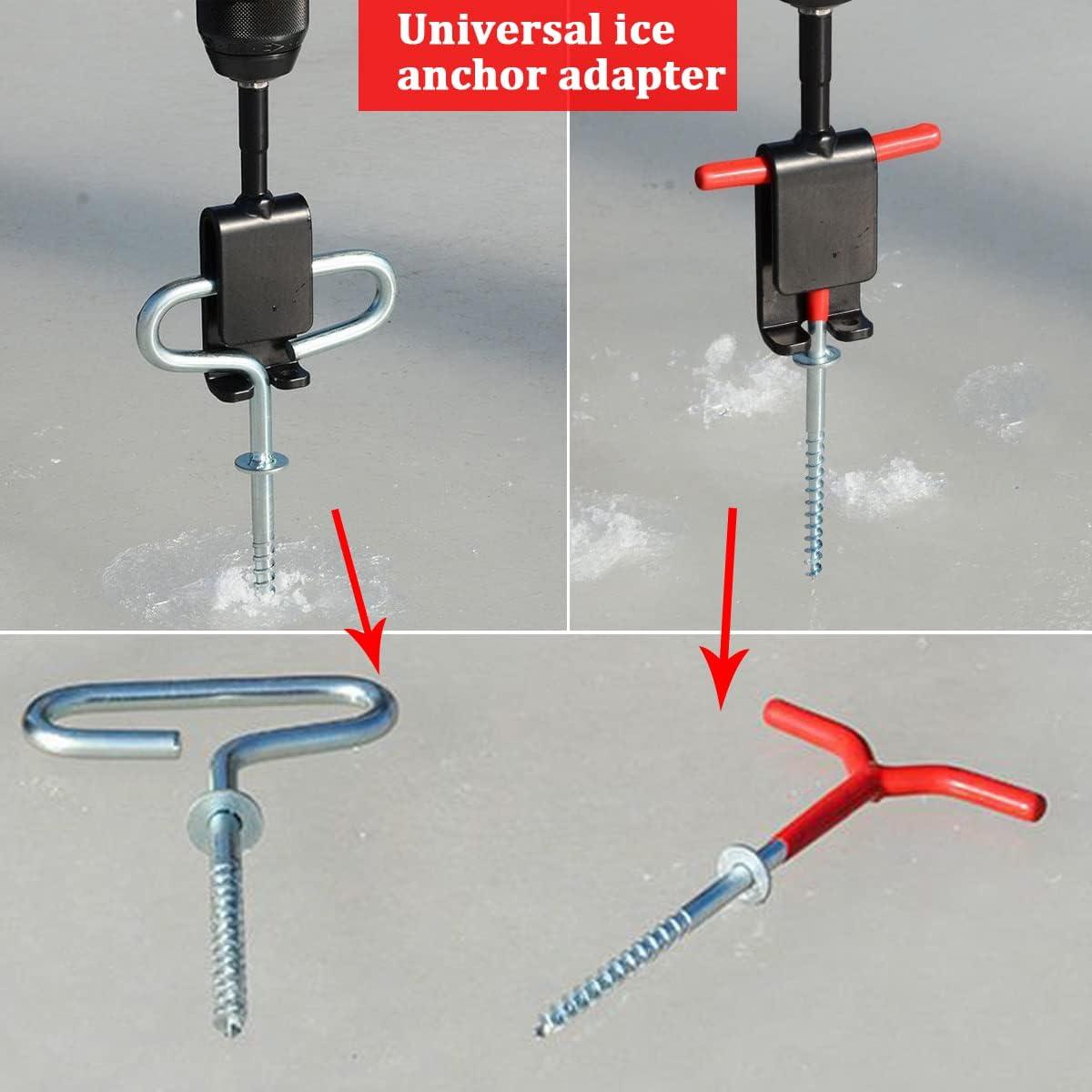Universal Ice Anchor Power Drill Adapter For Ice Fishing, Make Set