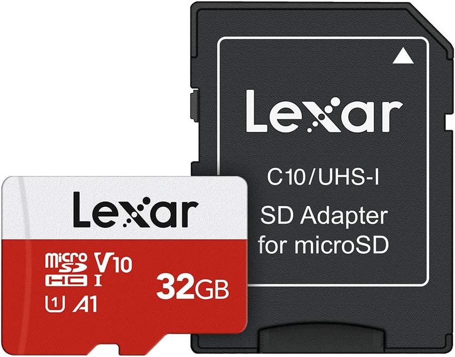 Lexar 32GB Micro SD Card, microSDHC UHS-I Flash Memory Card with