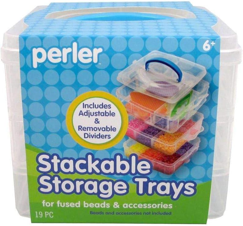 Perler Bead Large Organizer Stackable Storage Container Bead Trays