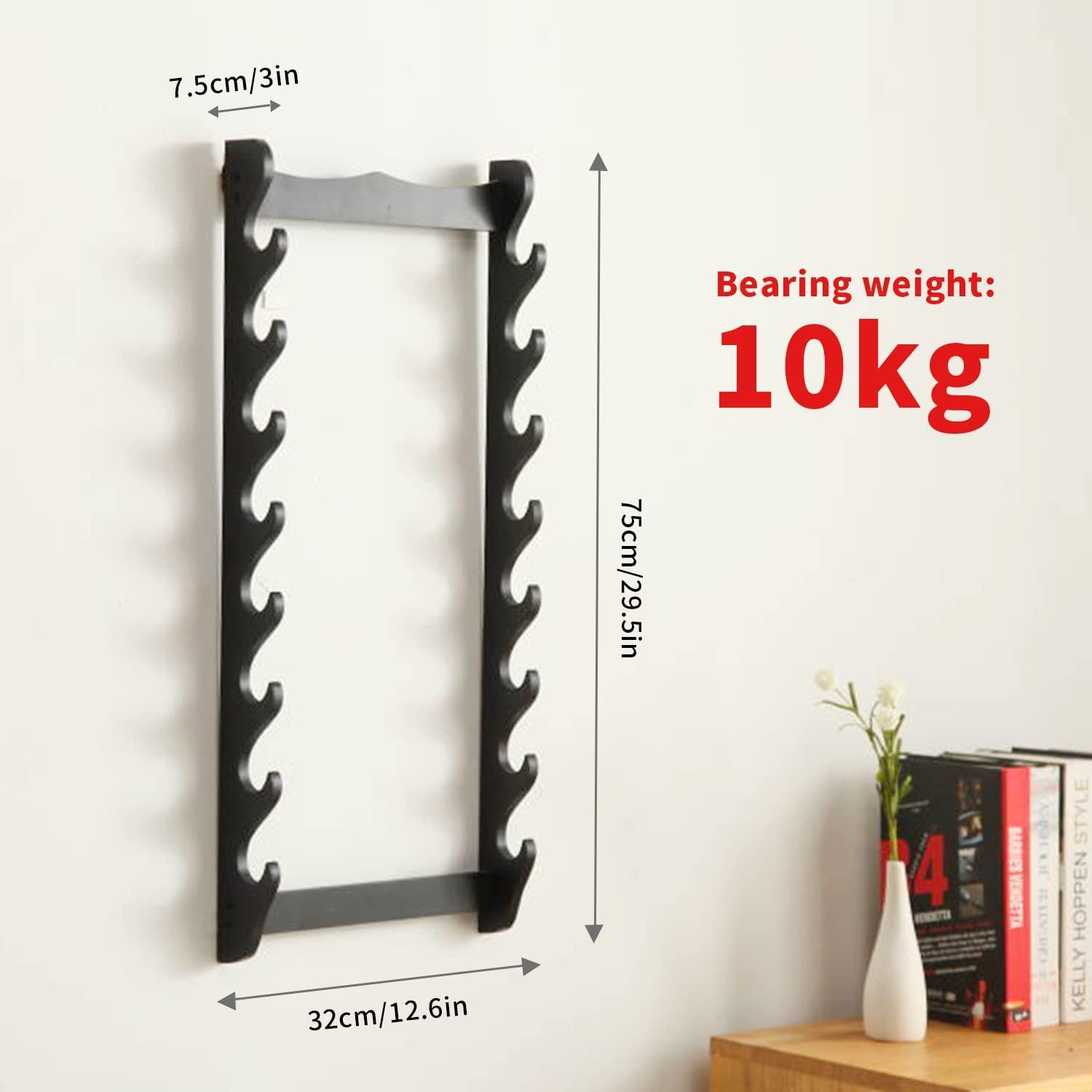 Multi-layer Katana Support Sword Holder Wooden Wall Mount Stand
