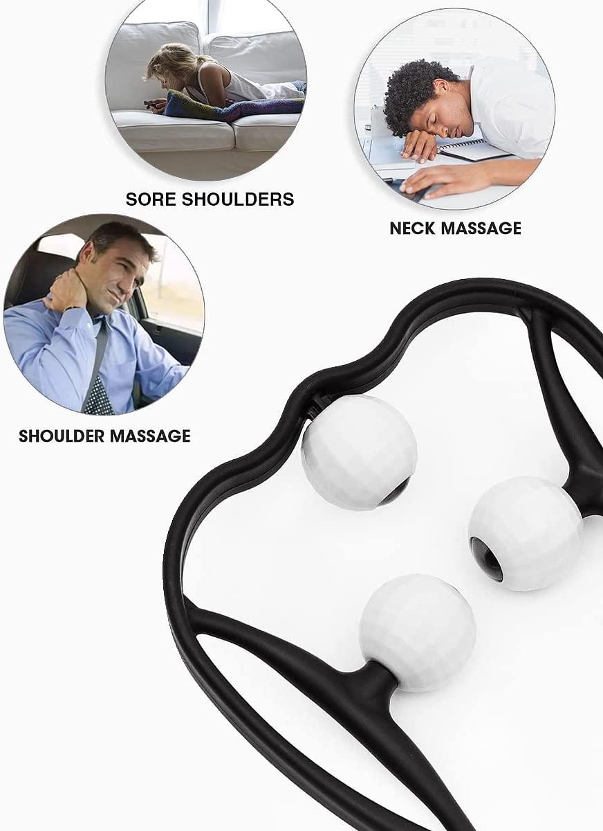 Lyanxinlei Handheld Neck Massager - Shiatsu Deep Tissue - Pain Relief