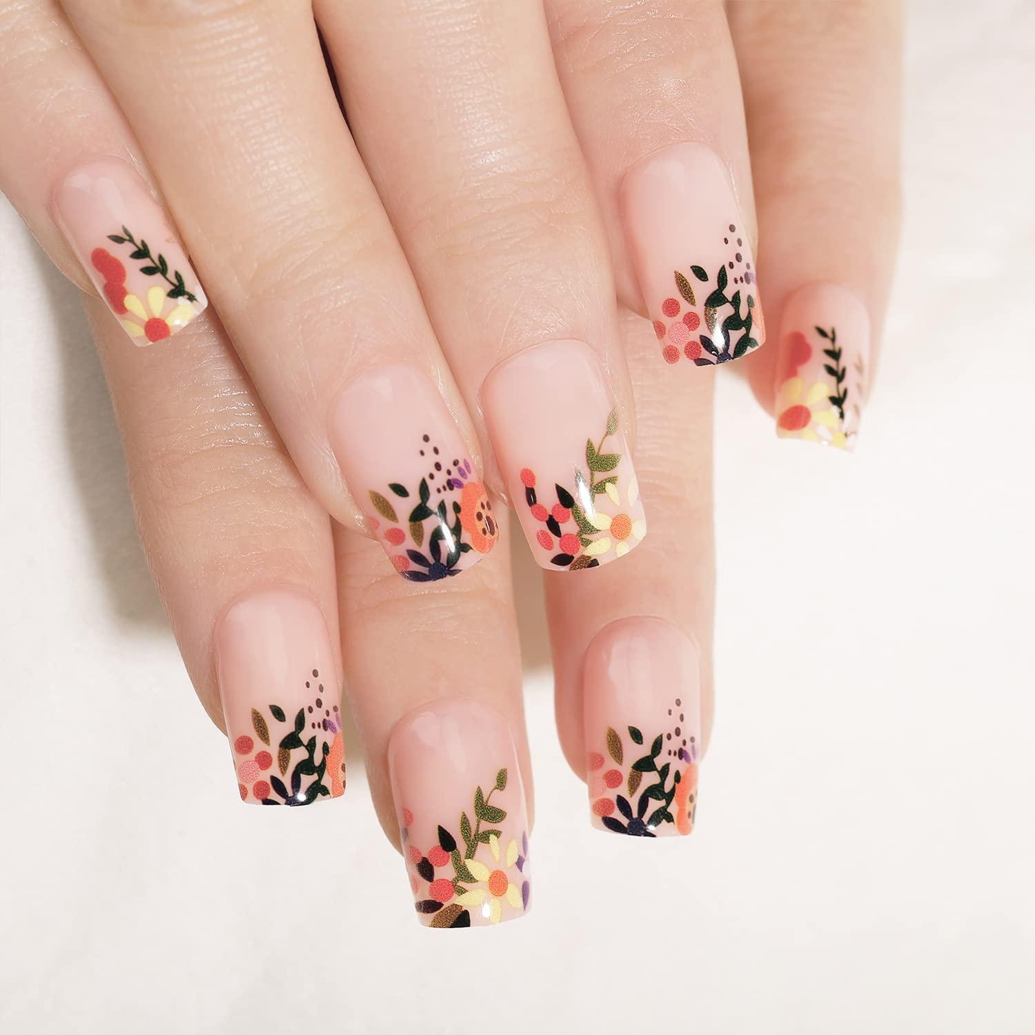 Simple Cherry Blossom Press-On Nails