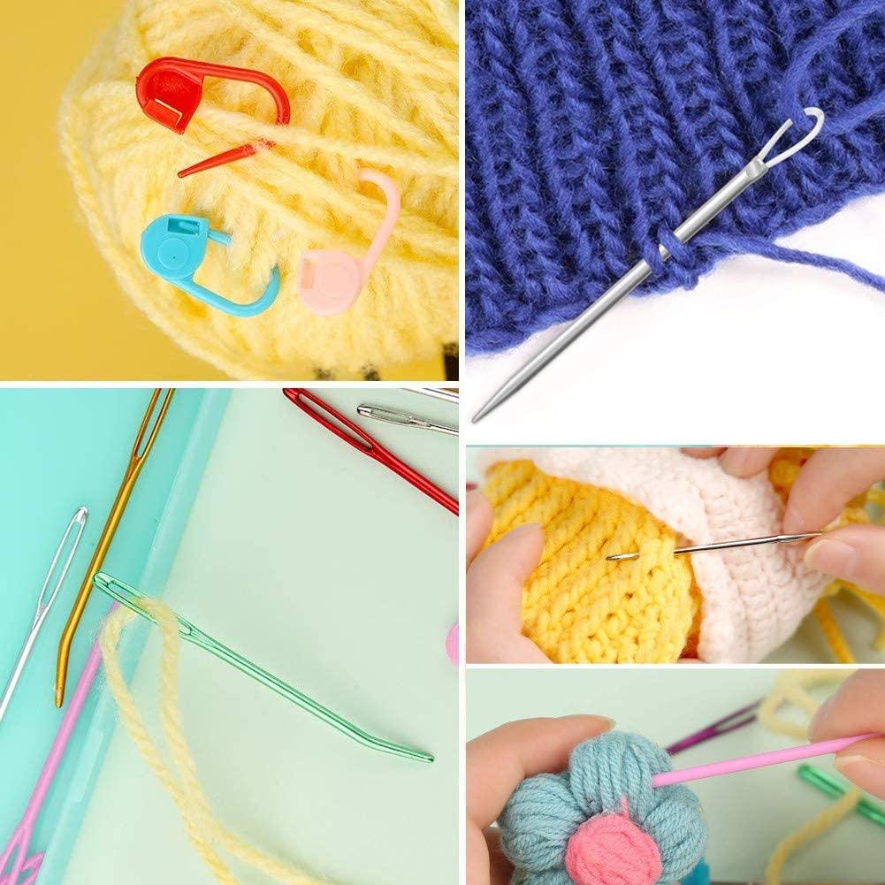 Durable 7cm Plastic Knitting Needles Crochet Hooks Tapestry Wool Yarn  Needle-u