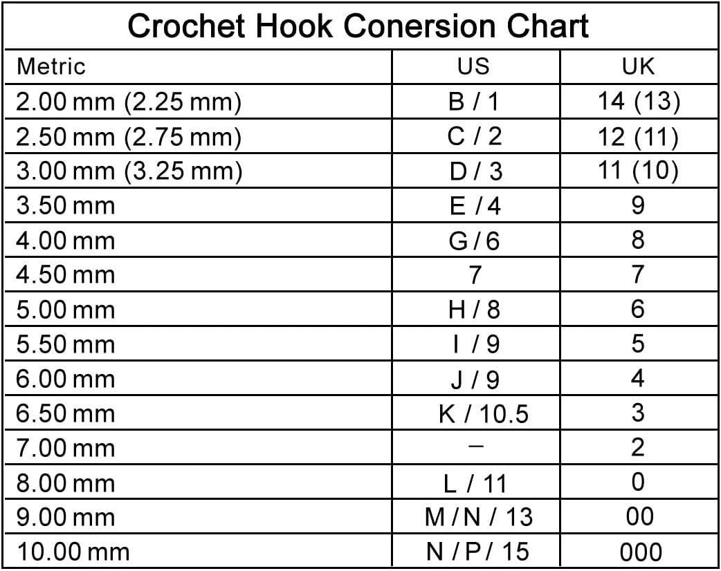 Crochet Hooks Set of 14 Aluminium – lechladecraftbarn