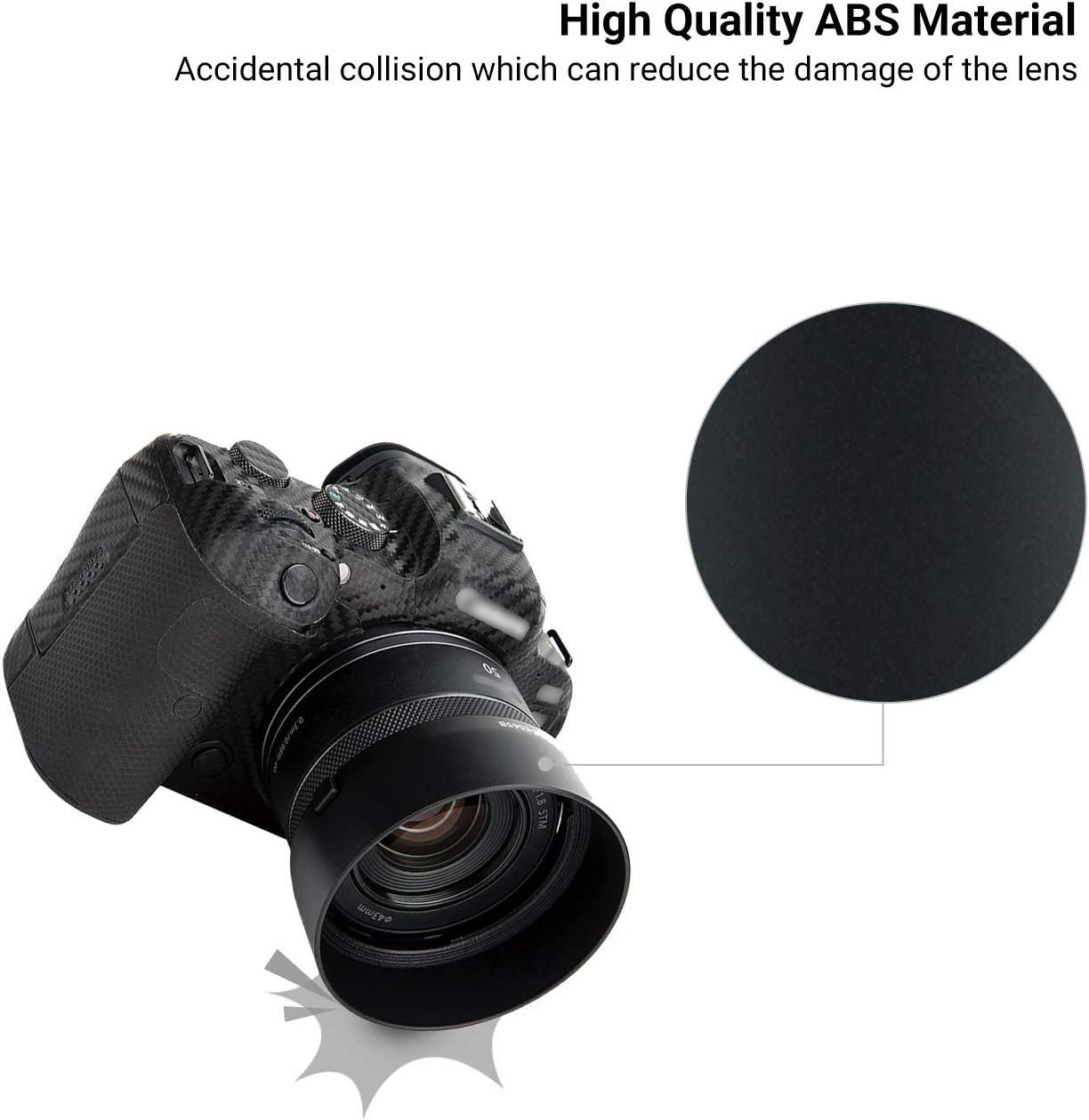 Lens Hood for Canon RF 50mm F1.8 STM on EOS R6 R5 RP R Camera