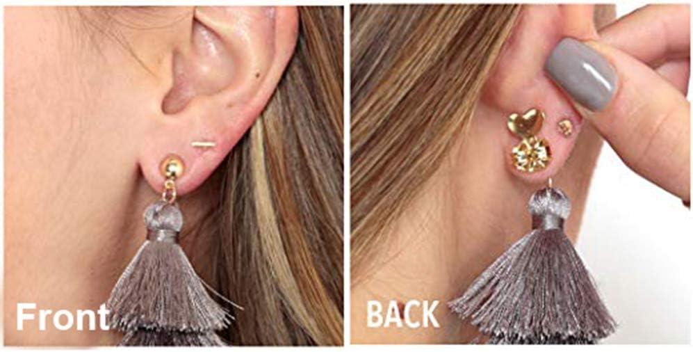 6 PairsEarring Lifters, Adjustable Hypoallergenic Earring Secure