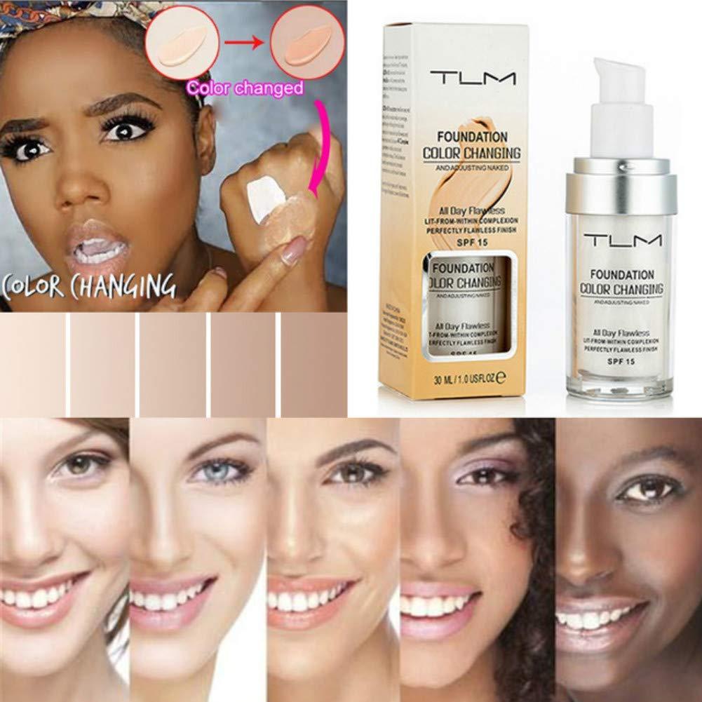 Color Changing Liquid Foundation Makeup Change To Your Skin Tone 