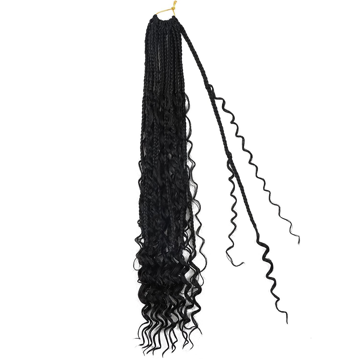 LMZIM 18 Inch 8 Packs Boho Box Braids Crochet Hair Nigeria