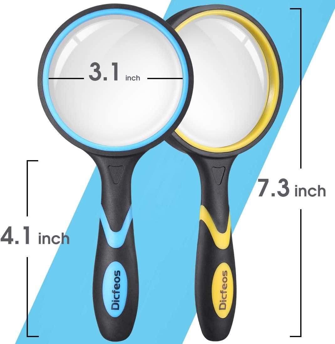 10X Magnifying Glass for Kids and Seniors Handheld Reading