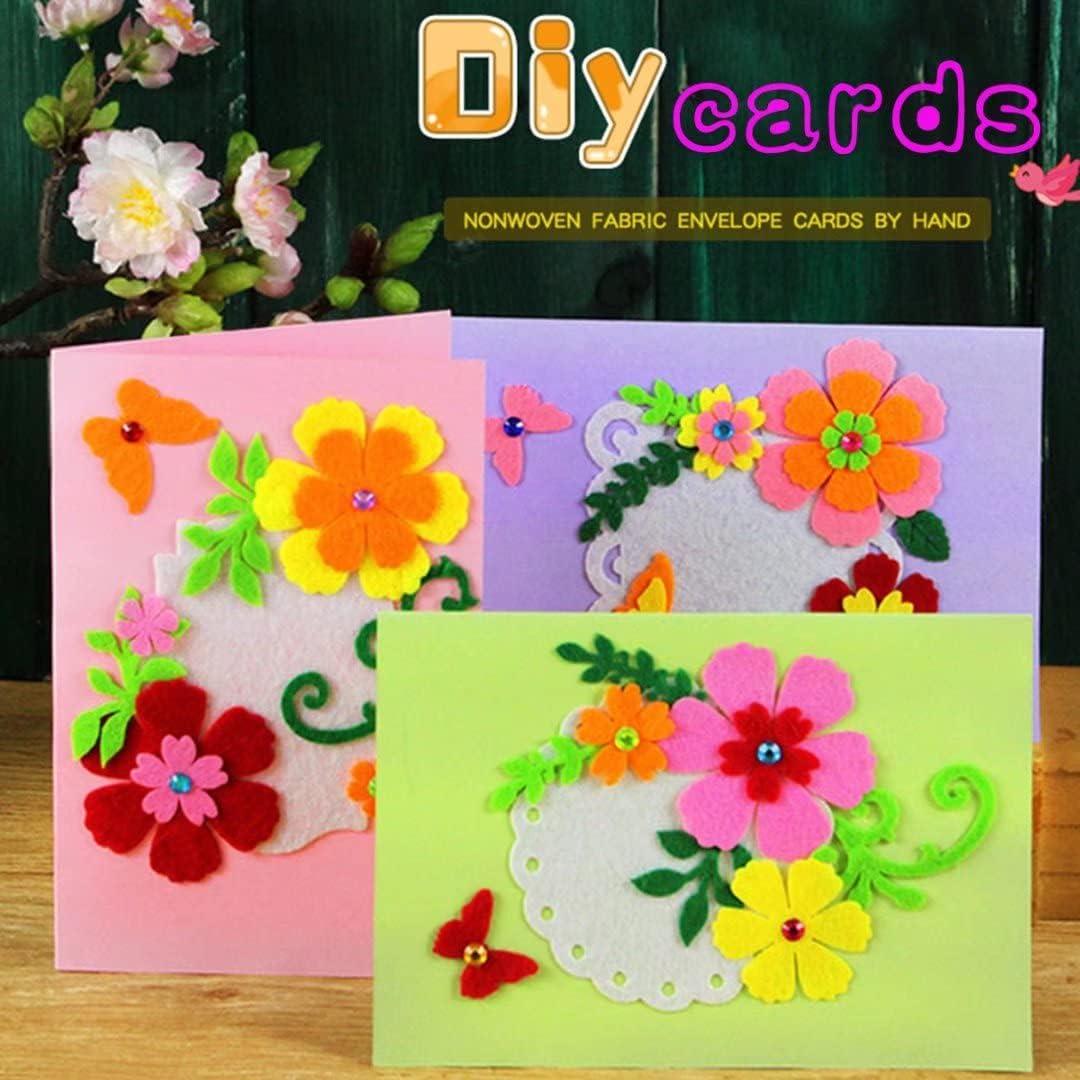 QIAONIUNIU Card Making Kits DIY Handmade Greeting Card Kits for Kids,  Christmas Card Folded Cards and Matching Envelopes Thank You Card Art  Crafts