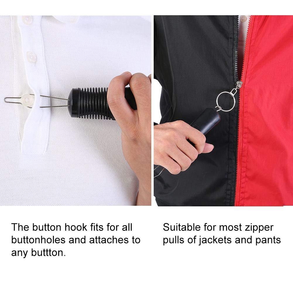 Button Hook with Zipper Pull