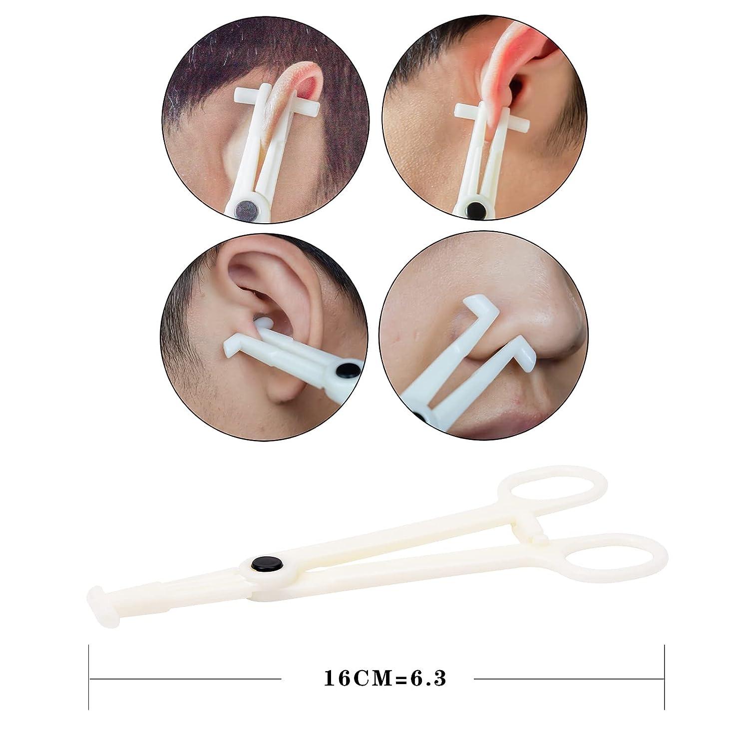 Piercing Clamps 8pcs Disposable Piercing Forceps Clamp Slotted Navel  Forceps Piercing Pliers,Suitable for ear, navel, lips, tongue, nose and  other