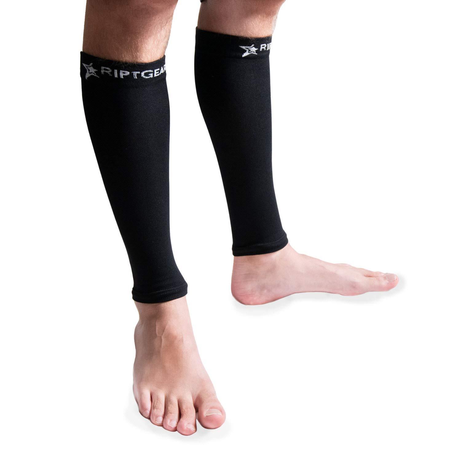 4 Pairs Calf Compression Sleeves Leg Compression Socks Calf Support Sleeves  for Men and Women Running Cycling Climbing, Black, Gray, Pink and Blue :  : Clothing, Shoes & Accessories