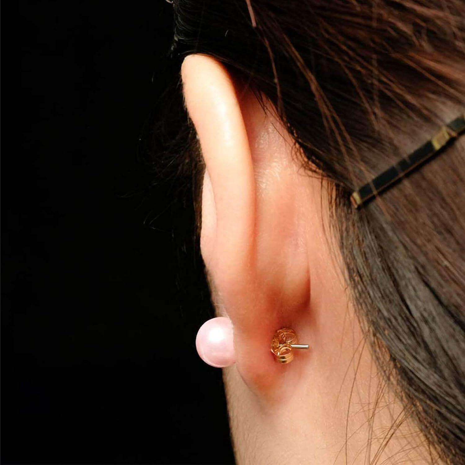 Earring Backs Light Weight 14k White Gold (Pair)