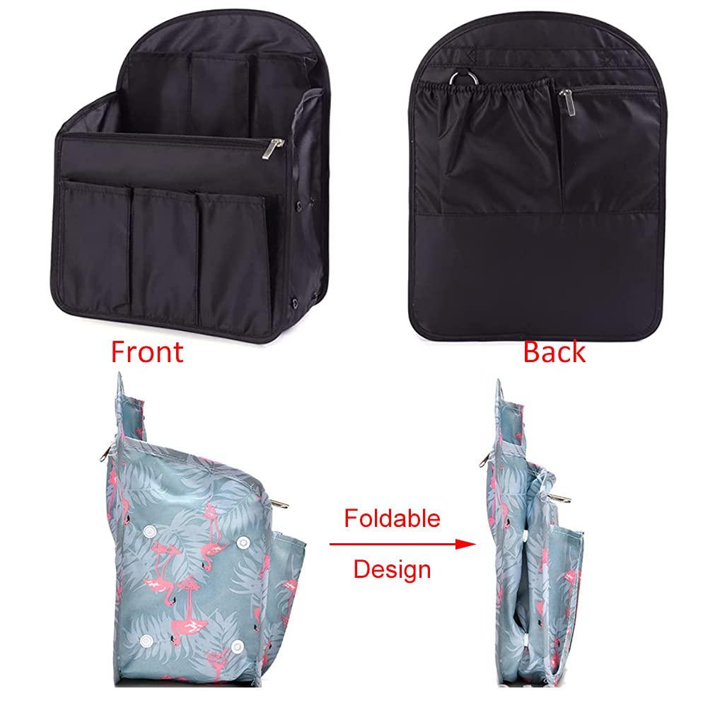  IN Backpack Organizer Insert,Nylon Organizer Insert for Backpack  Rucksack Shoulder Bag Woman MCM divider foldable : Clothing, Shoes & Jewelry