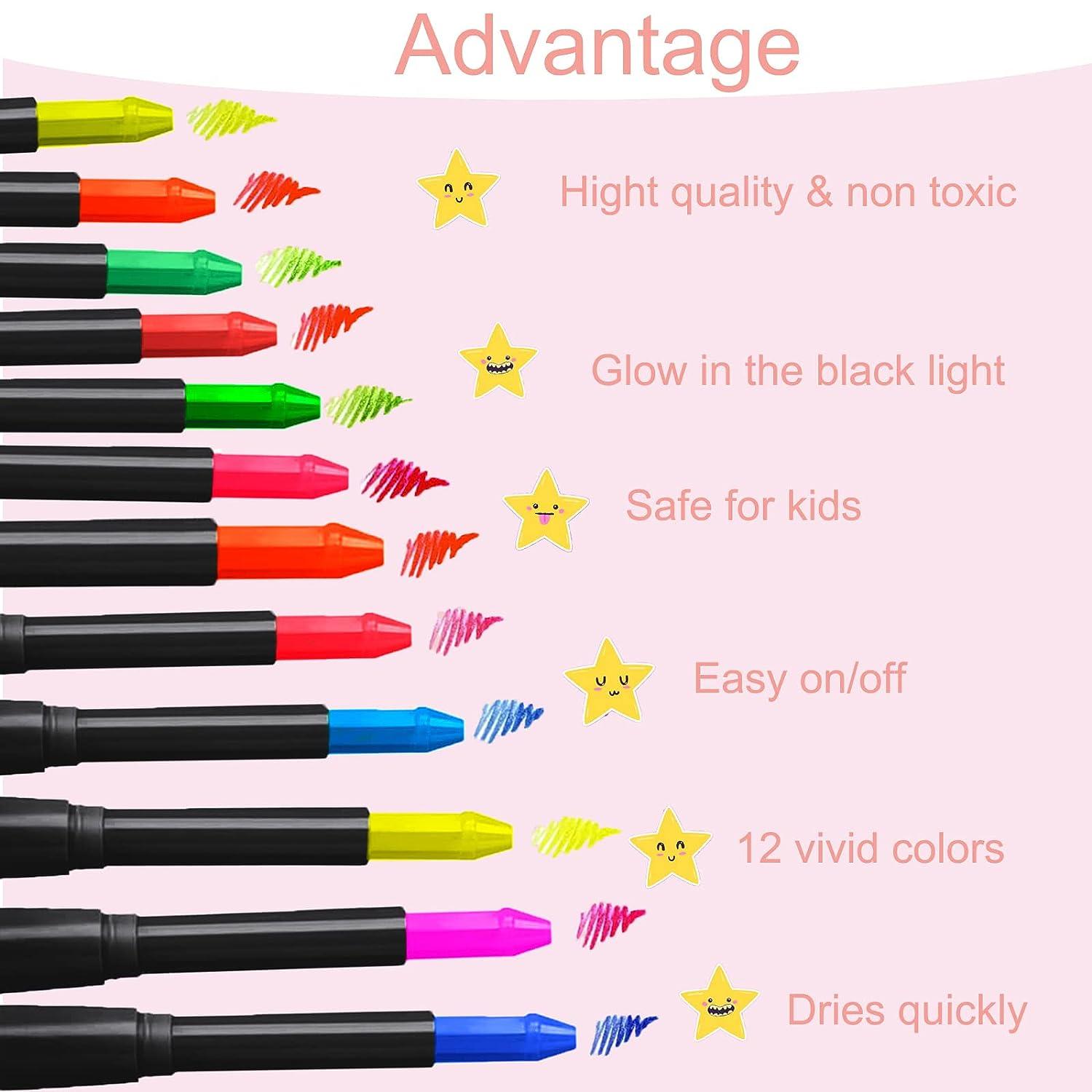 Glow in the Dark Painting Markers - High Quality and Non-toxic