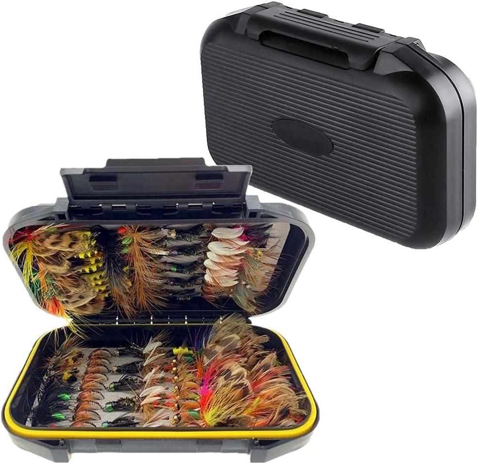 Fly Fishing Flies Kit, 50/114Pcs Handmade Fly Fishing Gear with Dry/Wet  Flies, Streamers, Fly Assortment Trout Bass Fishing with Fly Box 114pcs/Set--11  Mixed Styles