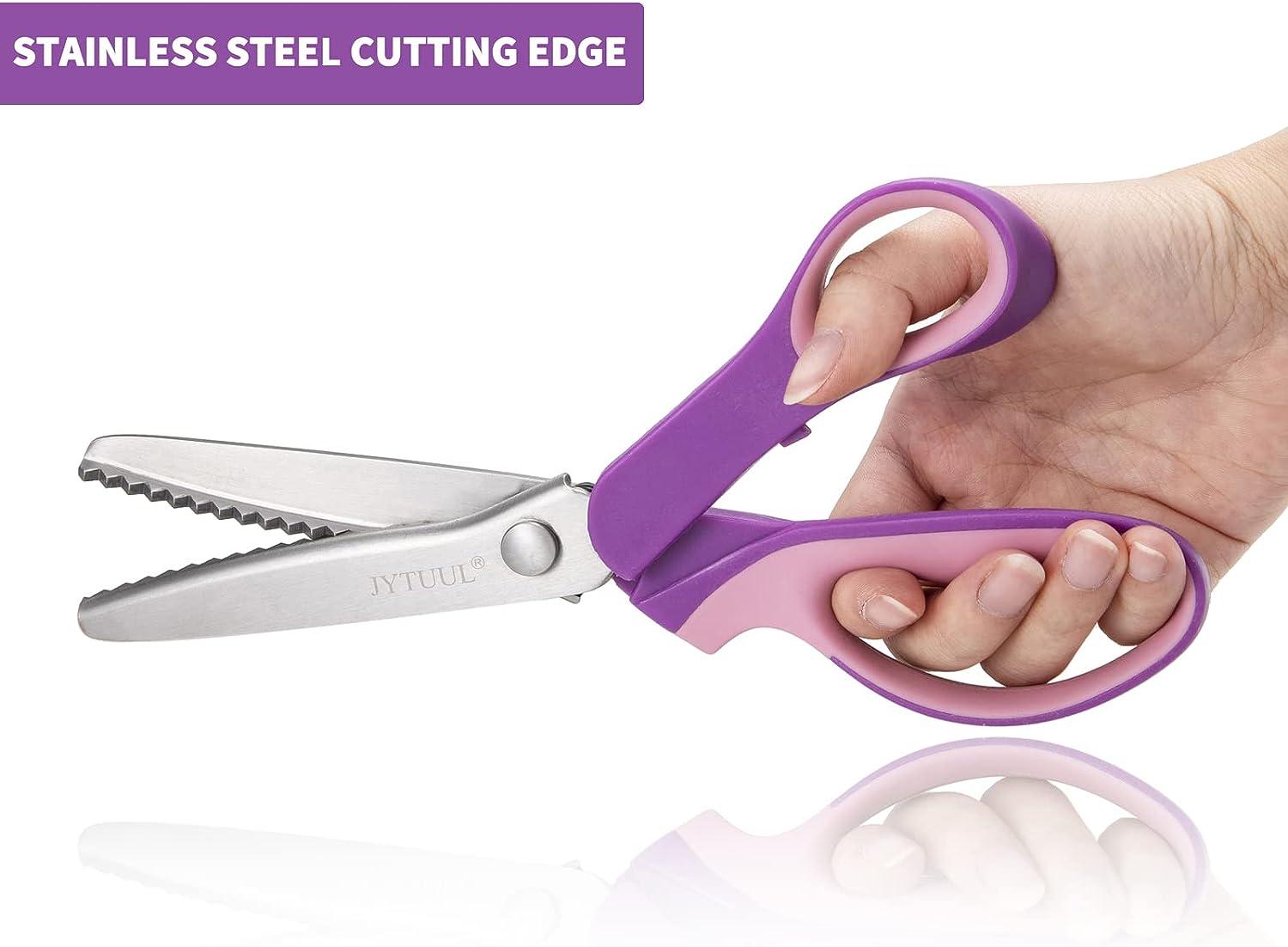 stainless steel material type zigzag scissors