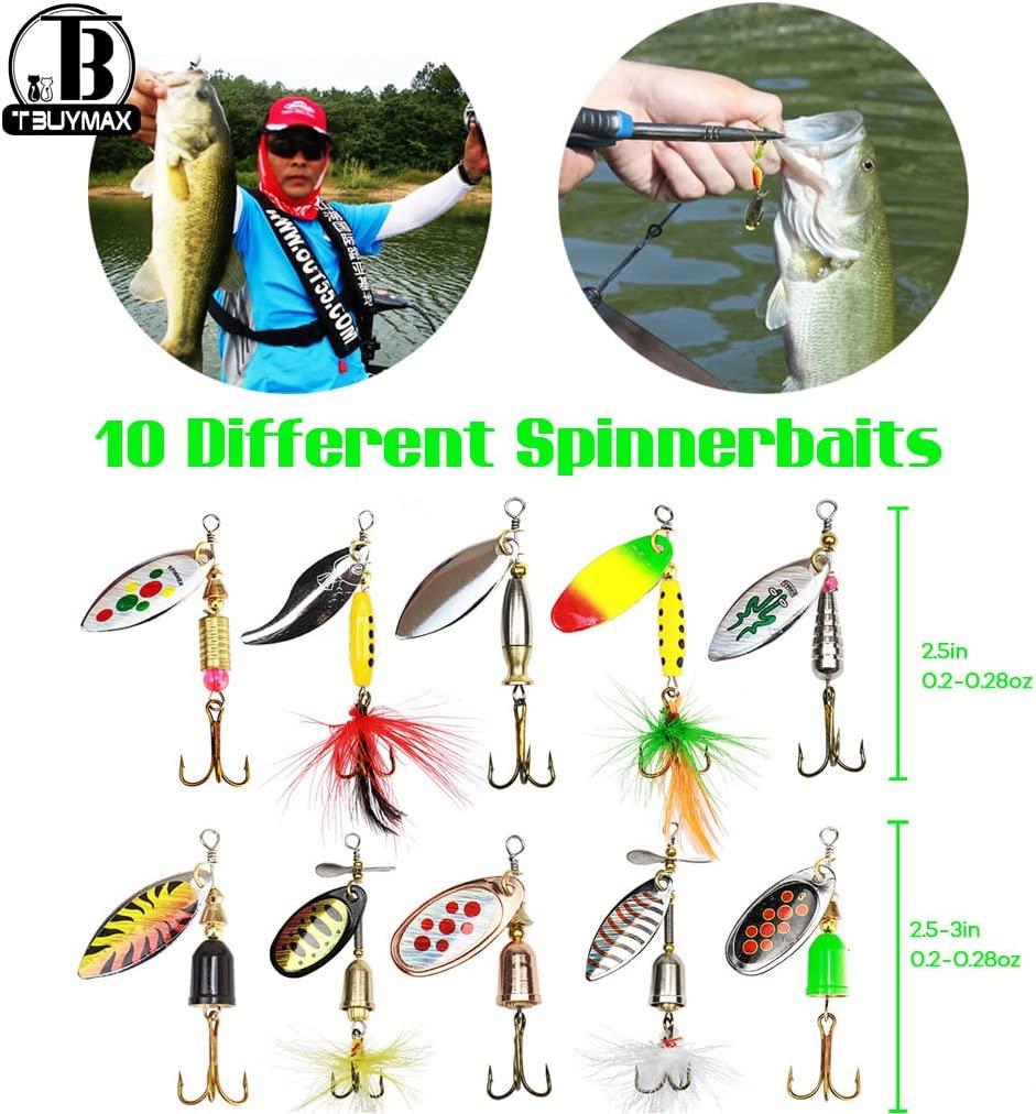 spinner bait box with lures