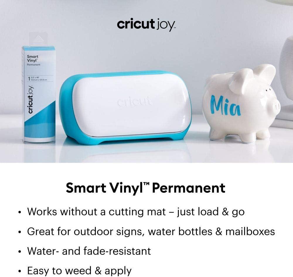 Cricut Smart Permanent Vinyl (5.5in x 48in Shimmer Gold) for Joy machine -  matless cutting for shapes up to 4ft & repeated cuts up to 20ft