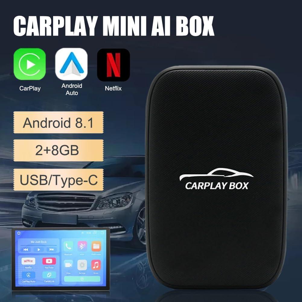 CarPlay Adapter 2-in-1 Wireless Android Auto&CarPlay Android 8.1