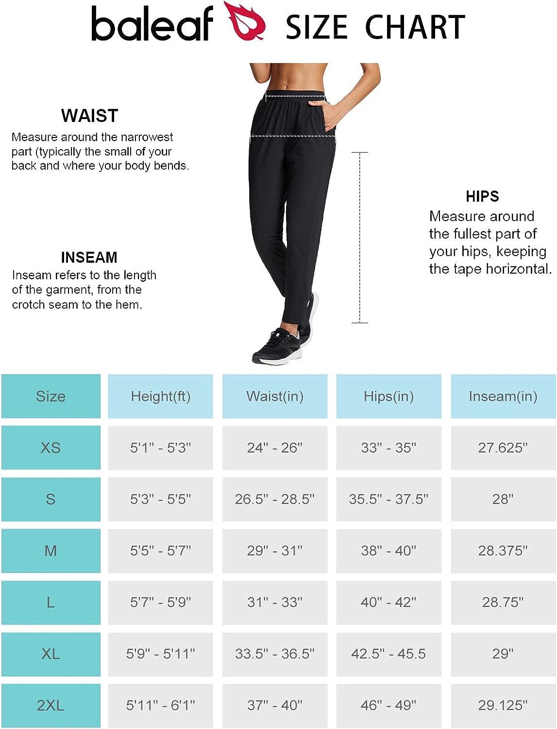 BALEAF Women's Joggers Pants Athletic Running Pants Tapered Quick