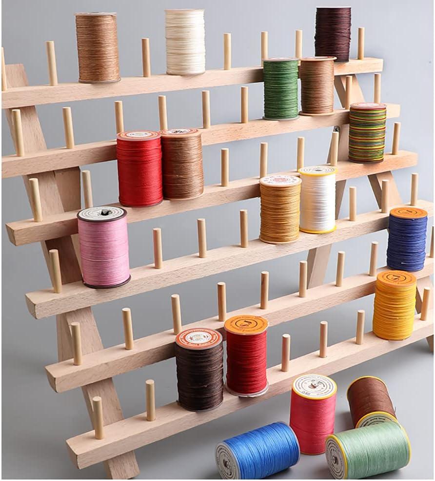 Mandala Crafts 60-Spools Wooden Thread Holder Sewing Kuwait