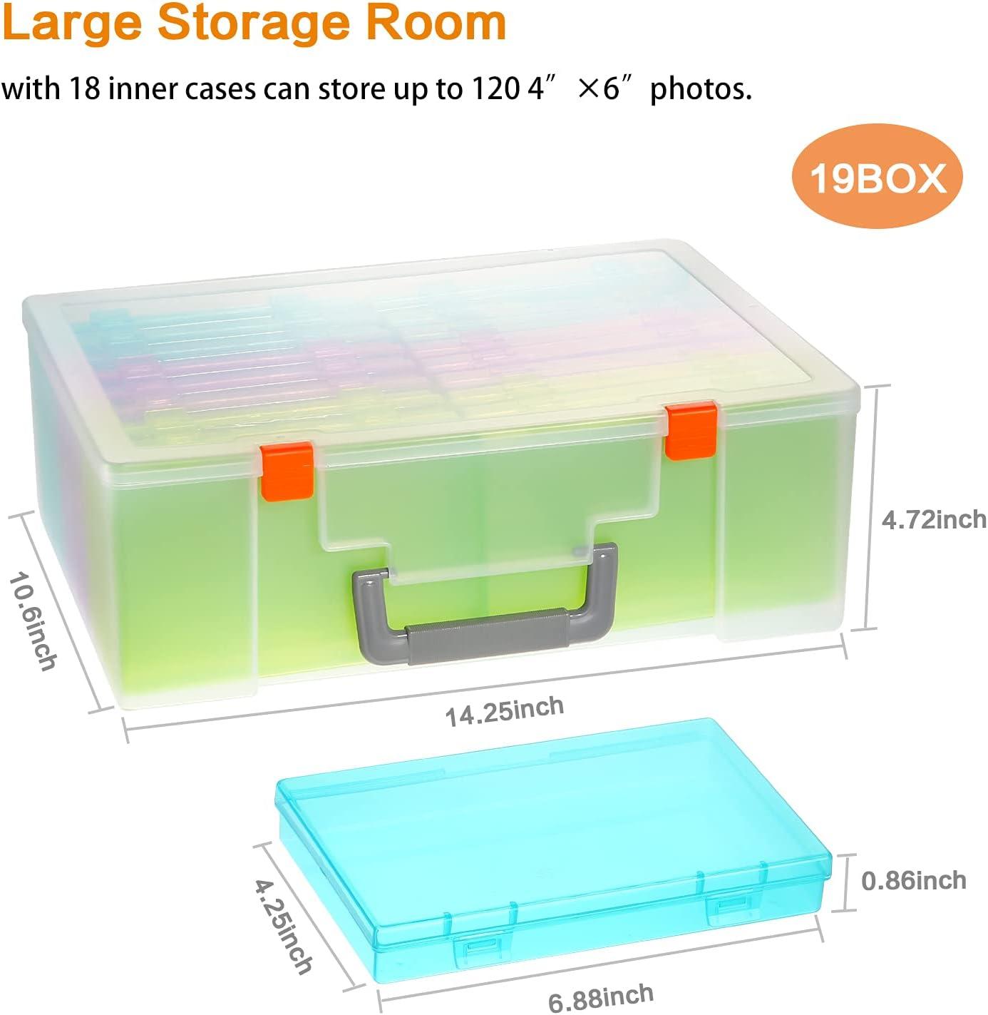 Photo Storage Box 4x6 18 Inner Extra Large Organizer Acid-Free