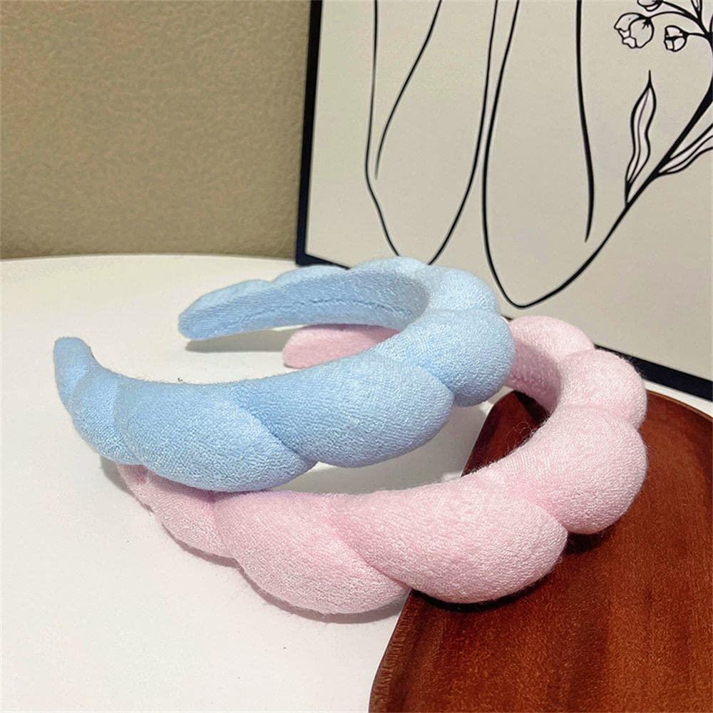 Spa Headband for Women Terry Cloth Headband Terry Towel Cloth Fabric Hair  Band Sponge Spa Headband Facial Makeup Headband for Skincare, Face Washing,  Makeup Removal, Shower, Hair Accessories 