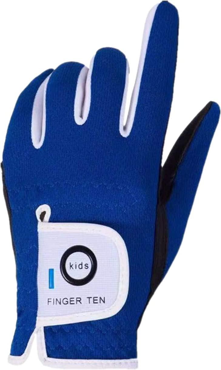 1 pair children's golf gloves red blue white PU fabric golf glove kids  grils left+right hand gift for son dauter Novel design - AliExpress