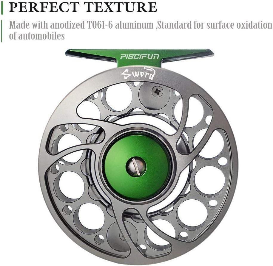 Cheap Fly Fishing Reel Light Weight Space Aluminum,Accurate Click Drag and  Silent Retrieve