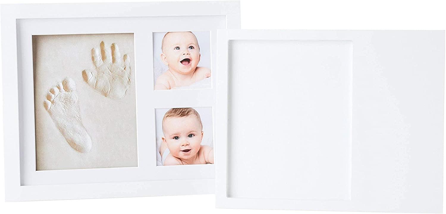 Luxury Baby Hand and Footprint Kit Personalised Baby Girl Gift Keepsake  Print Pastel Nursery Decor Baby Shower Gift Girl 
