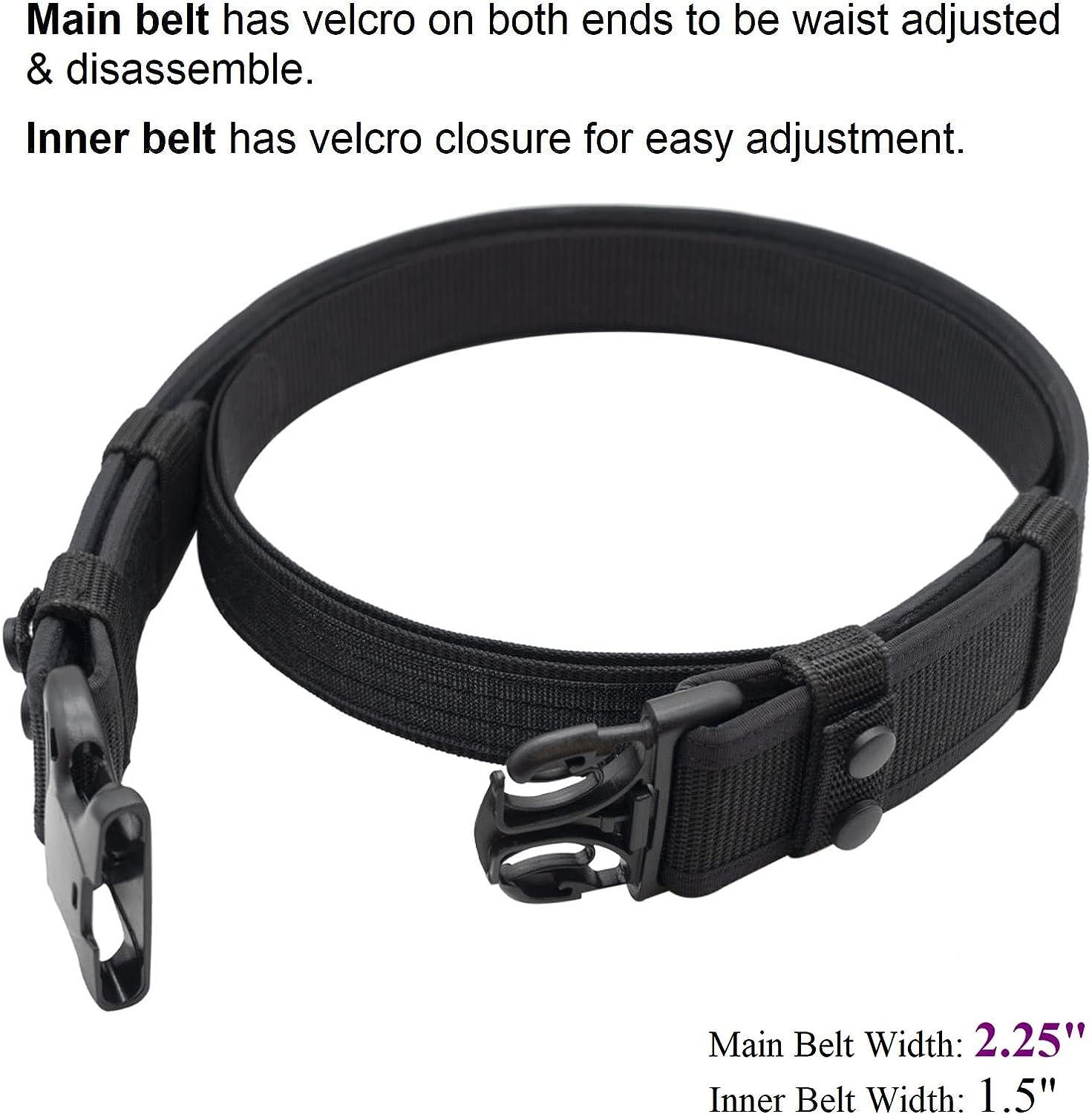 Law Enforcement Police Cop-Lok Non Adjustable Tri-Release Duty Belt Buckle  (2 Pack) 2 2.25