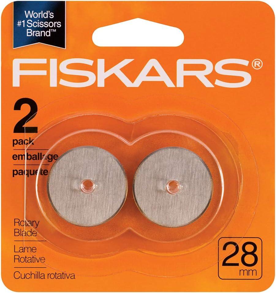 Fiskars 2pk Straight Rotary Blades 28 mm