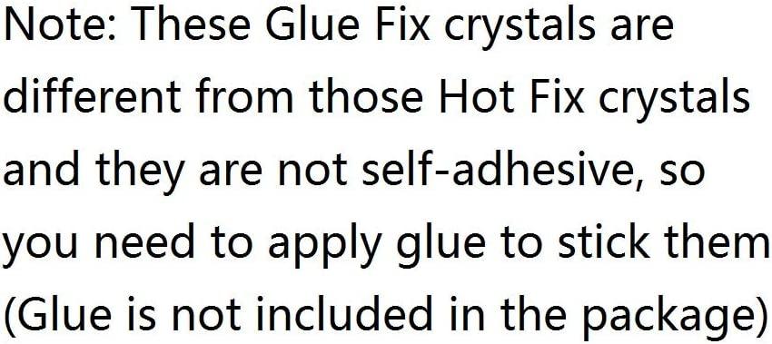 Jollin Glue Fix Crystal Flatback Rhinestones Glass Diamantes Gems for Nail  Art Crafts Decorations Clothes Shoes(ss20 1440pcs, Blue Blaze) : Precio  Guatemala