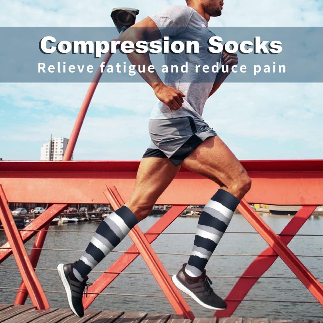 Bluemaple Copper Compression Socks Women & Men Circulation - Best for  Running,Nursing,Hiking,Flight&Travel C-assort-14 Large-X-Large