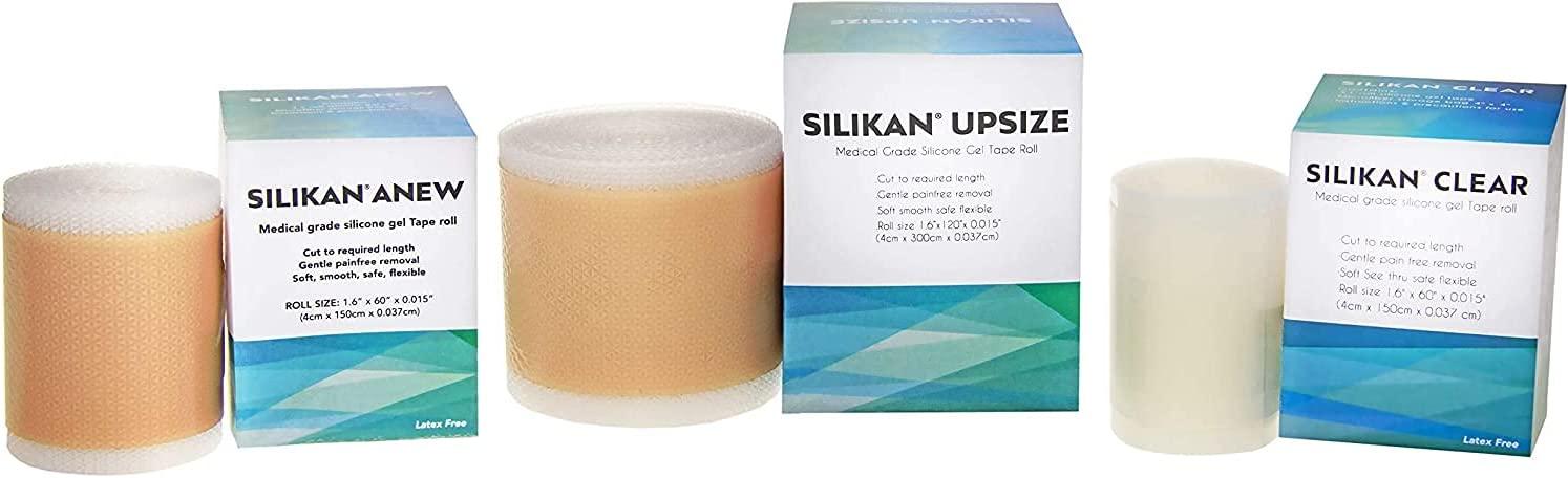 Silikan Upsize Gel Scar Silicone Tape-Medical Grade Silicona Queloide Scar  Strips Repair Keloid Recovery Extra