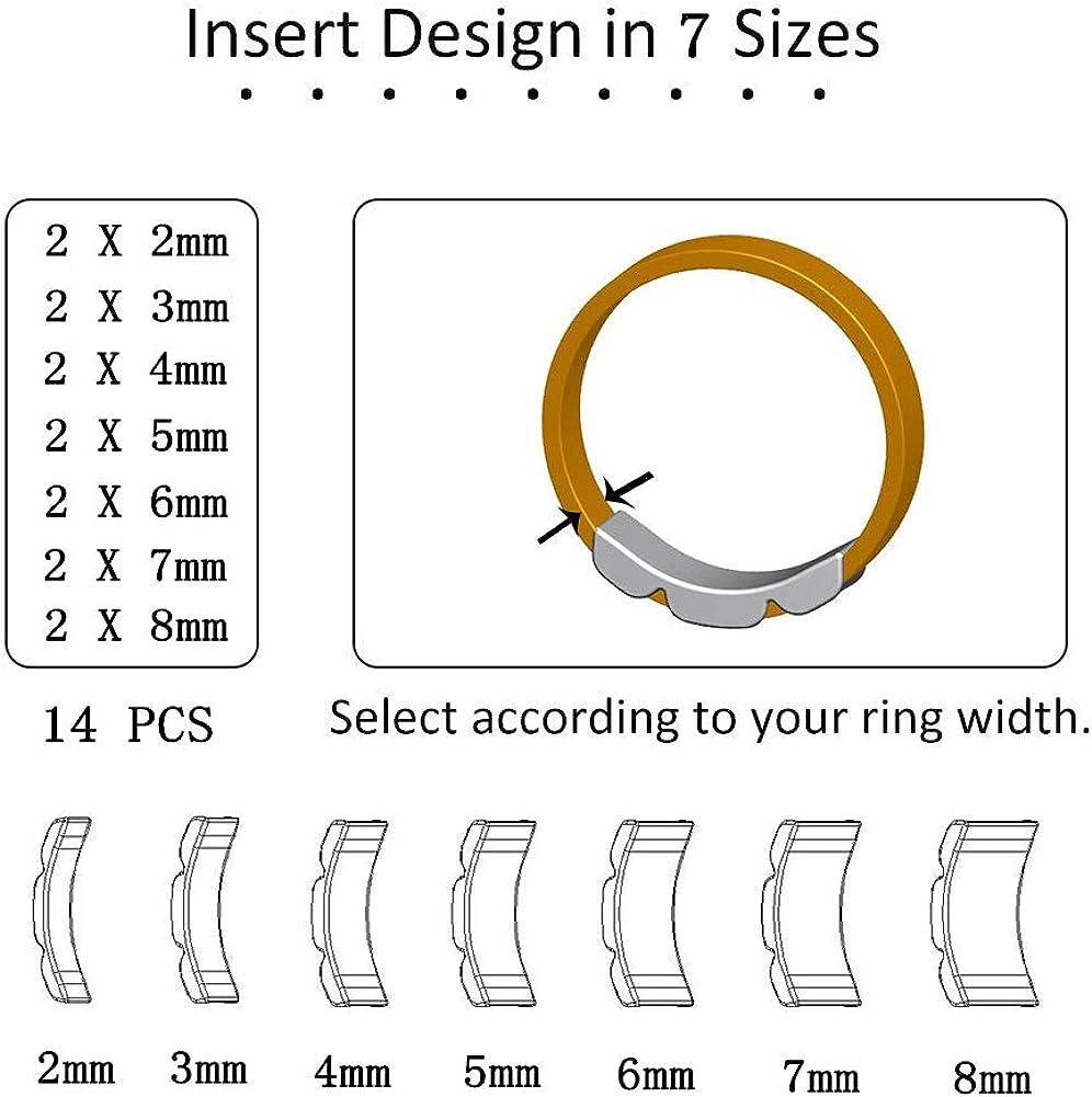 Coopache Ring Size Adjuster for Loose Rings - 2 Styles, 13 Sizes - Jewelry  Sizer, Mandrel for Making Jewelry Guard, Spacer, Sizer, Fitter - Spiral
